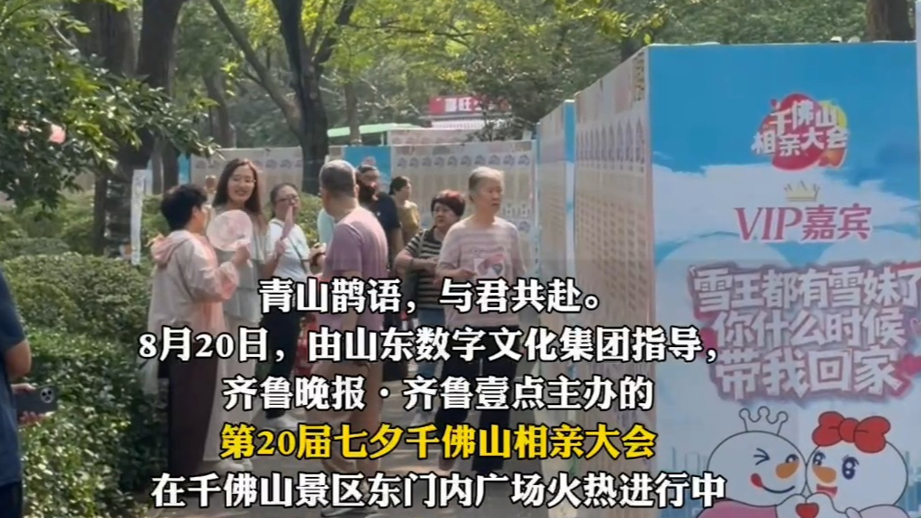 果然视频｜雨过天晴！七夕千佛山相亲大会火热进行中