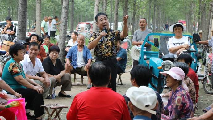 茌平文艺轻骑兵走进小树林 越调《三传令》演唱：王林山