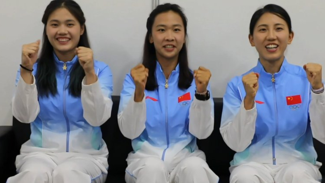 姑娘们，好样的！现代五项女子团体谈中国代表团亚运首金