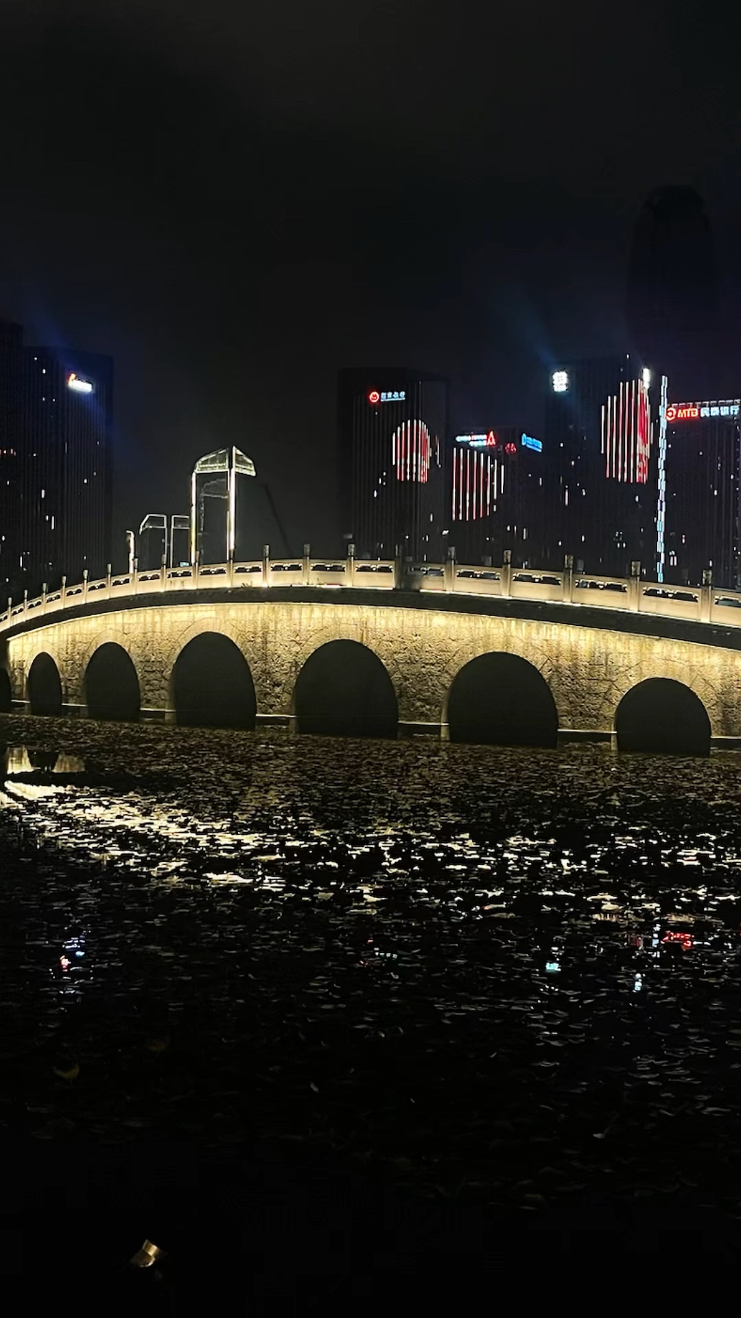 夜桥灯火，阅尽浮沉