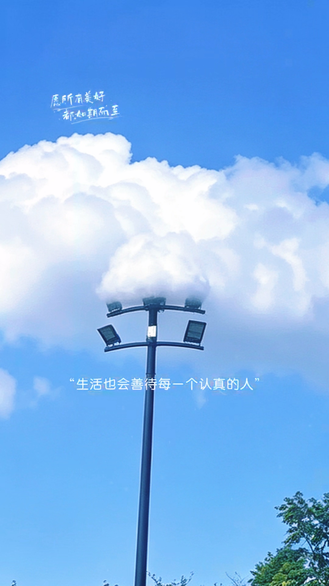 抬头有光，低头有路，近处有景，远方有诗