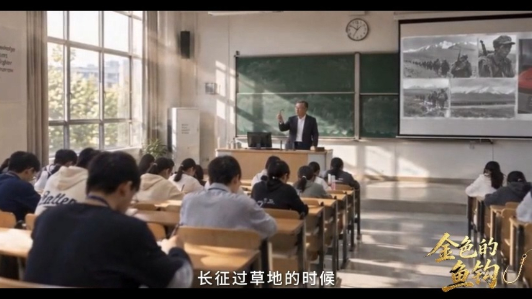 果然视频|山东英才学院自制AI微电影《金色的鱼钩》正式上线！