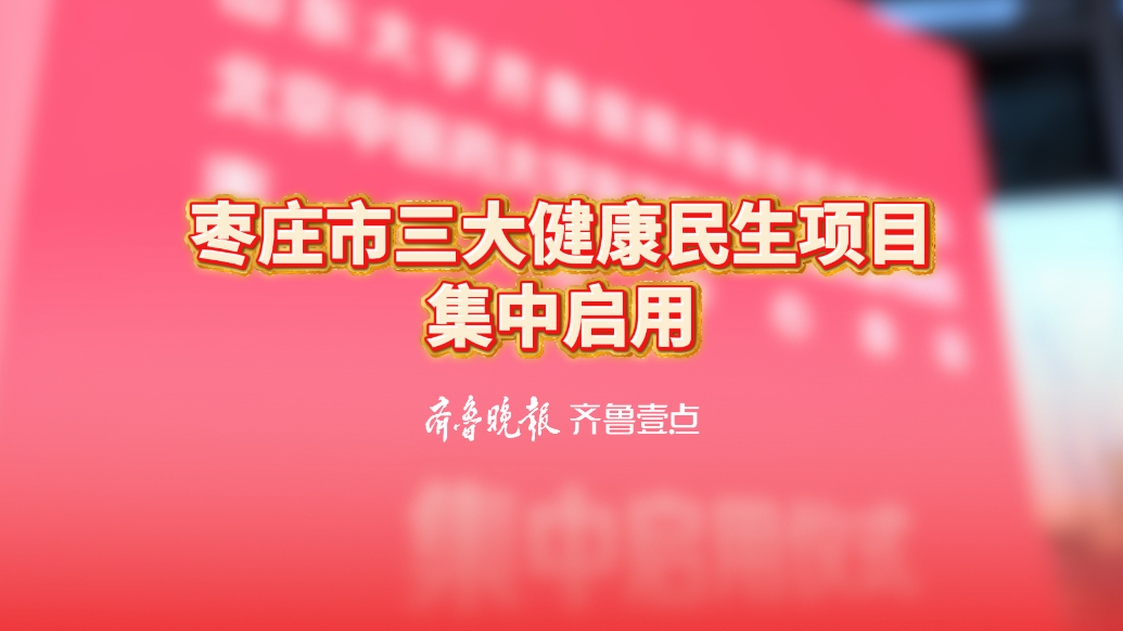 枣庄市三大健康民生项目集中启用