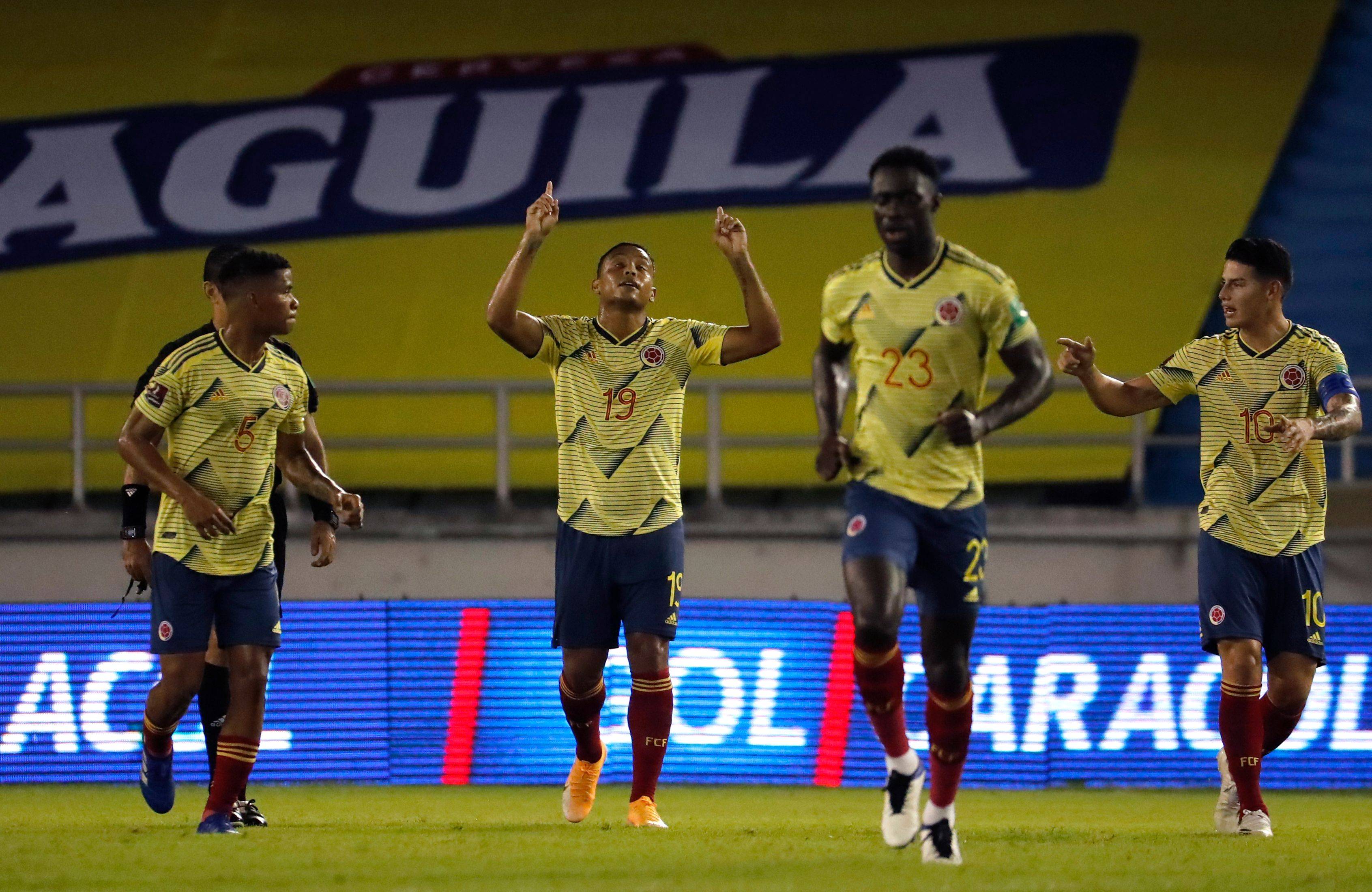 足球——2022世界杯南美区预选赛:哥伦比亚胜委内瑞拉