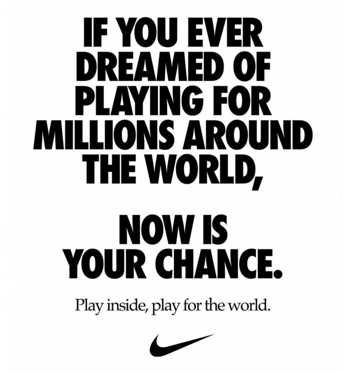 渡边雄太今日更新instagram晒出一段在家中训练的视频响应耐克号召