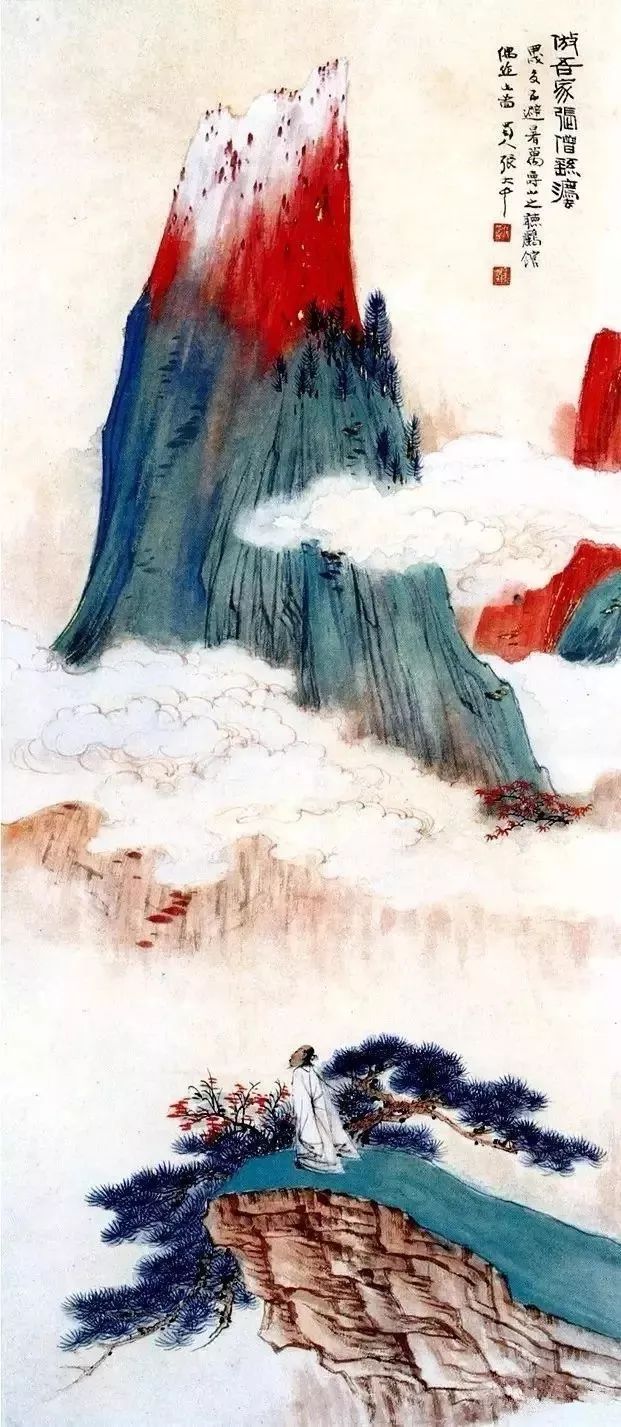 张大千画云海,精彩!