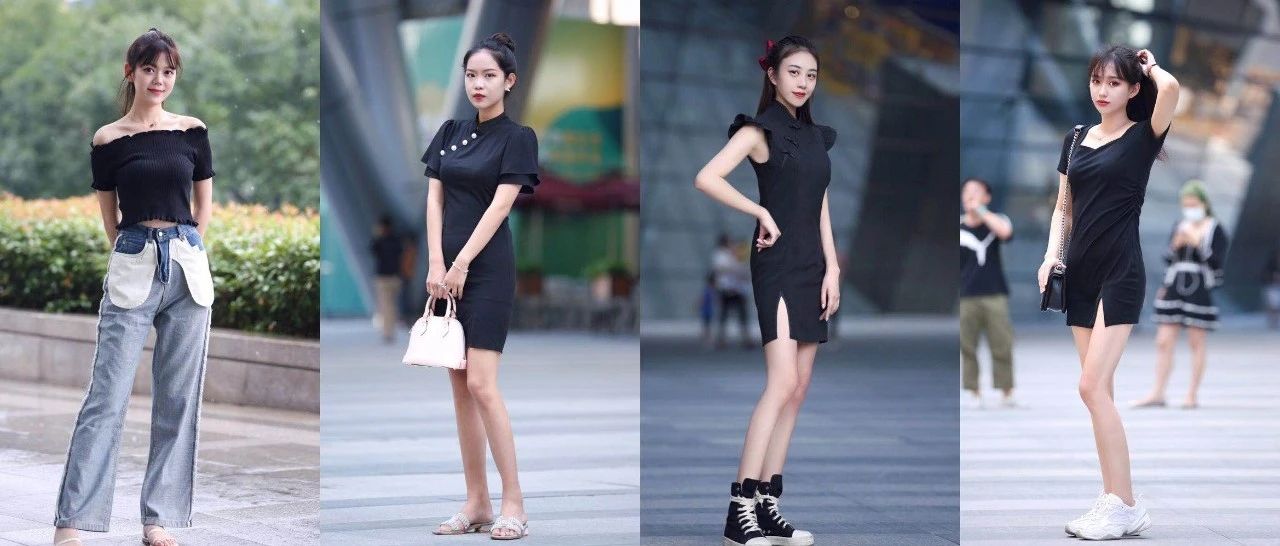 街拍|旗袍搭配运动鞋,竟也不违和