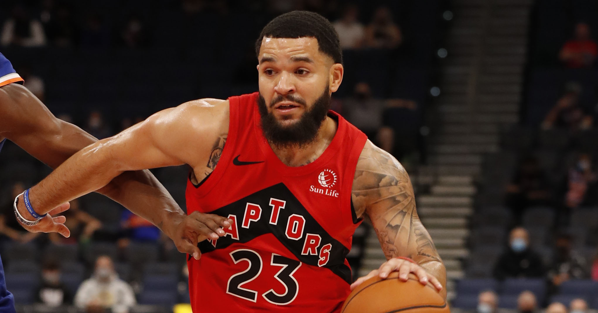 虎扑01月29日讯猛龙球员弗雷德-范弗利特在今日训练期间接受了媒体