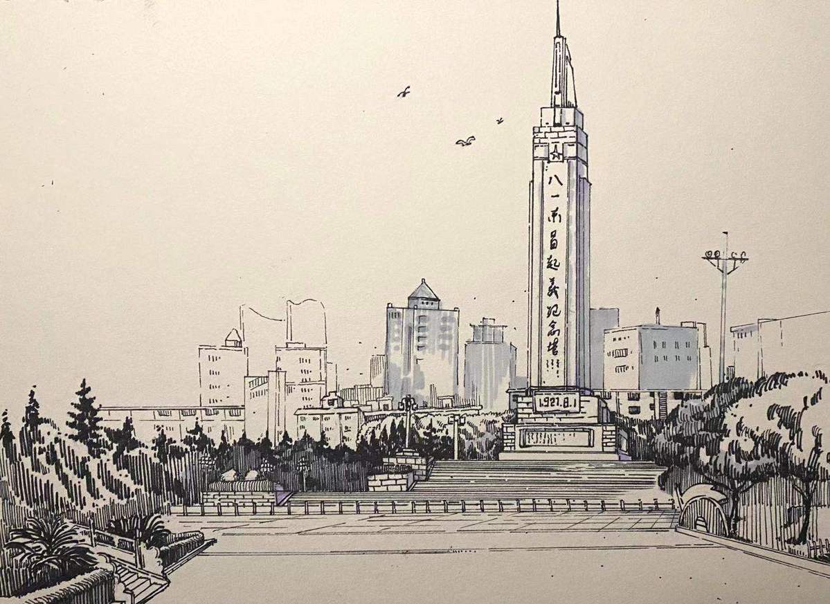 让党史学习教育"潮"起来--南昌航空大学开展"画"说党史活动