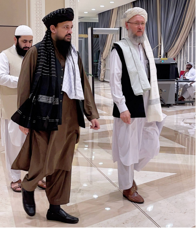 塔利班代表出席阿富汗和平进程多边会议(总台记者赵远方摄)