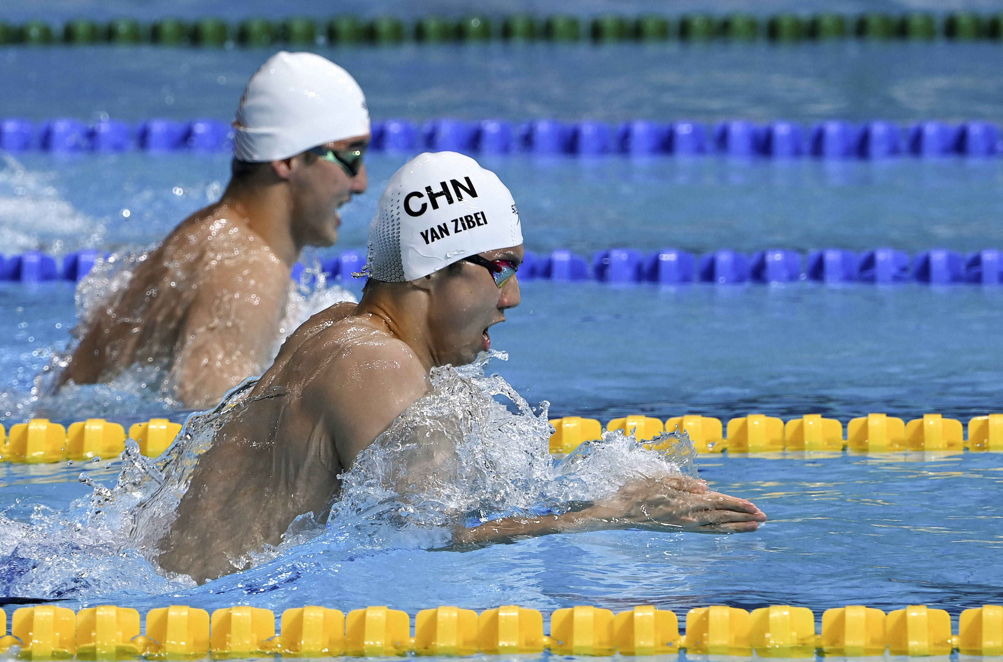 游泳——男子100米蛙泳预赛赛况