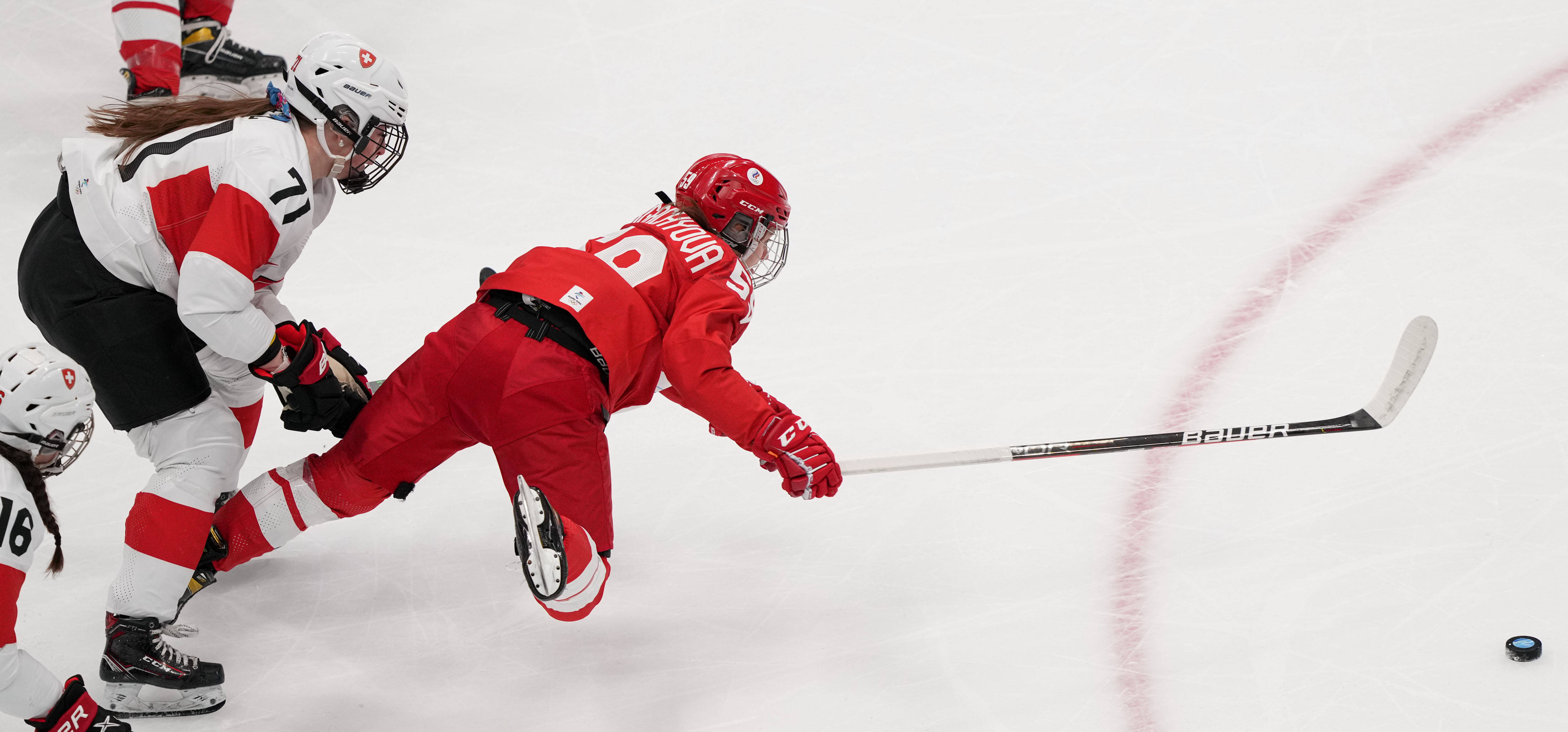 冰球女子小组赛俄罗斯奥委会队胜瑞士队