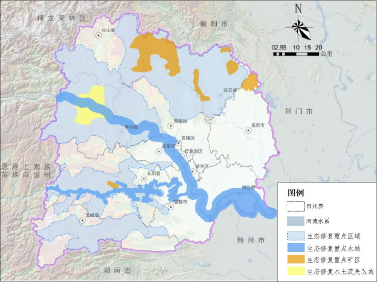 两山:指武陵山脉,大巴山脉群(宜昌段.