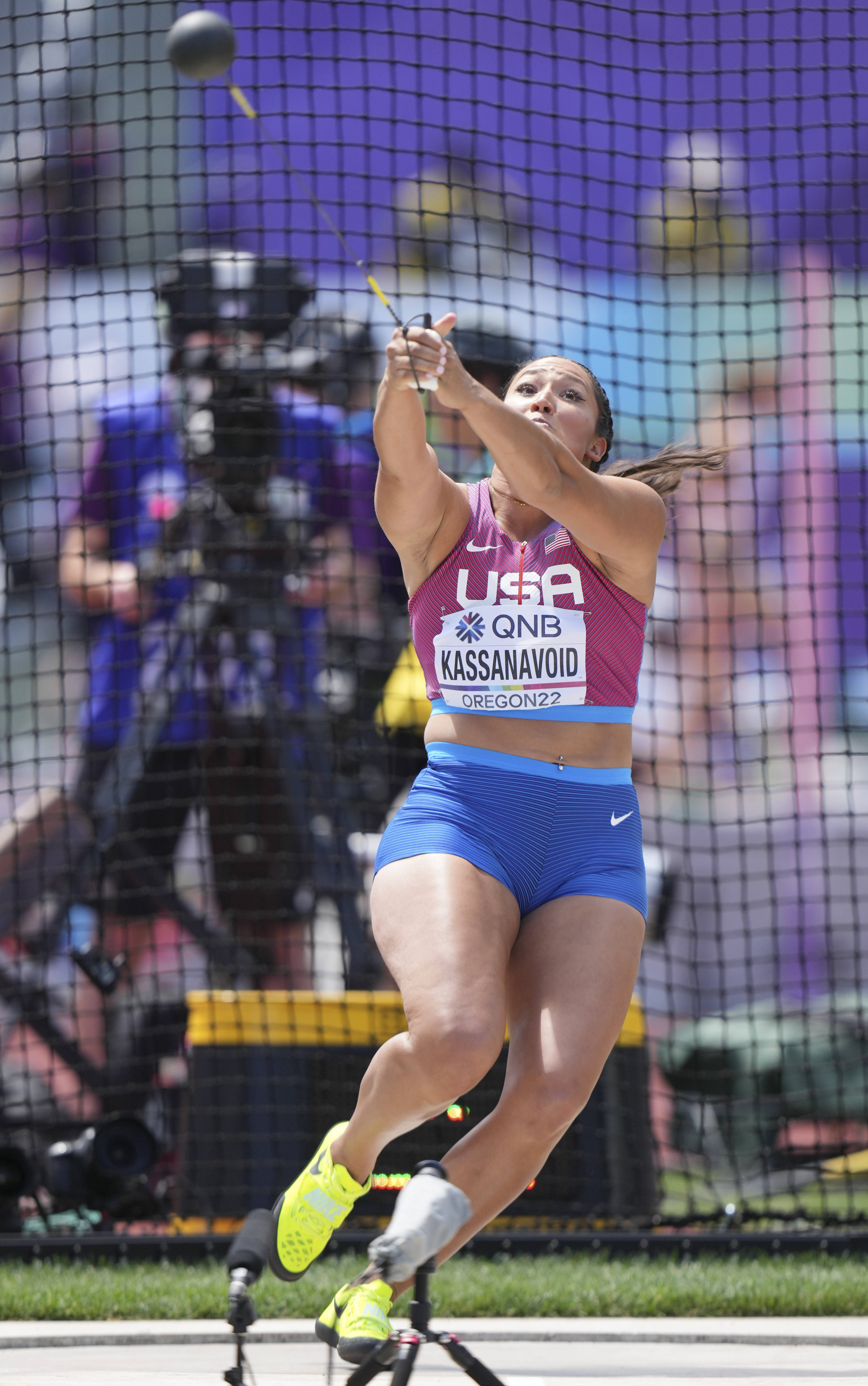 女子链球决赛赛况