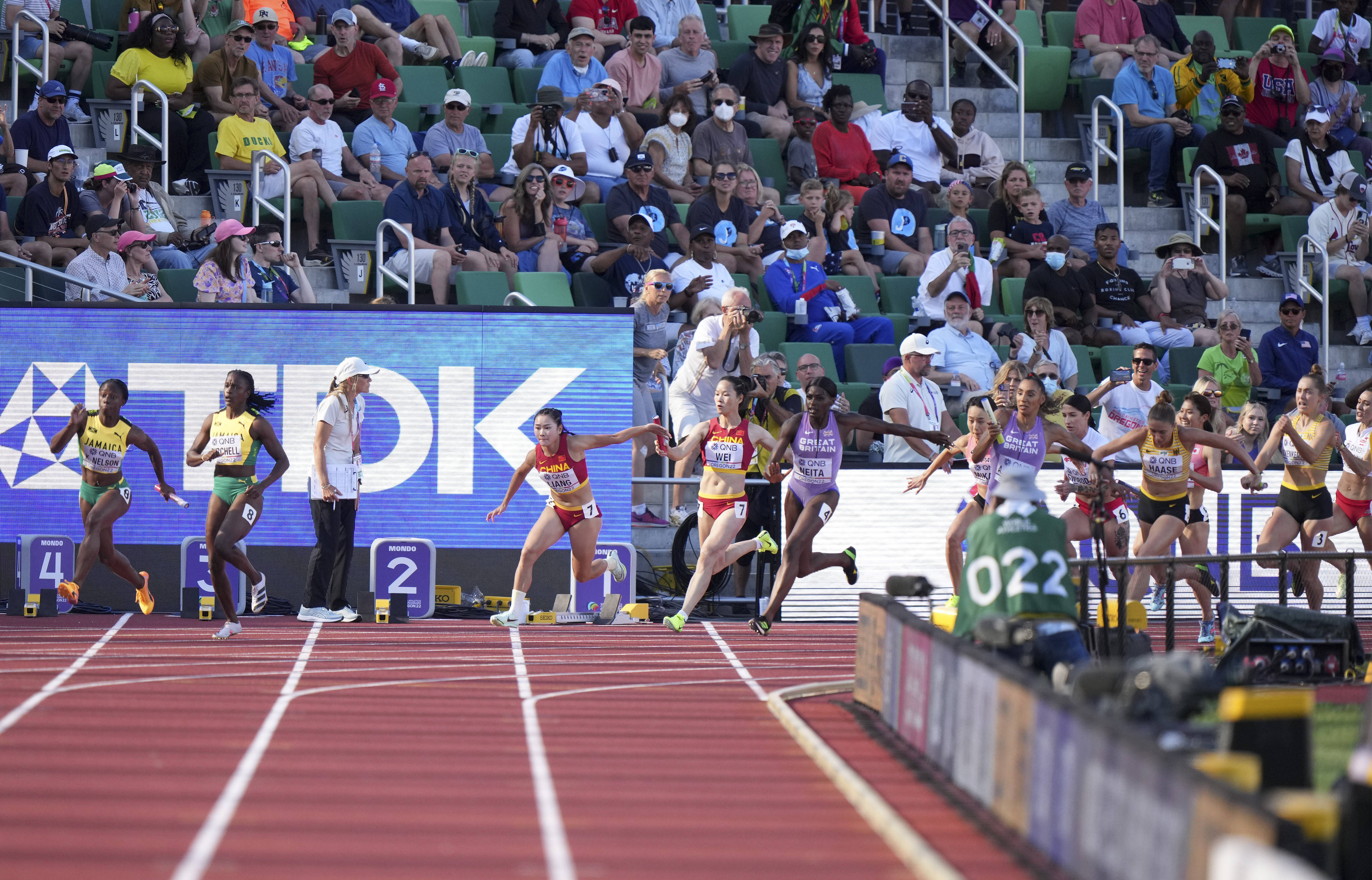 中国队无缘女子4x100米接力决赛