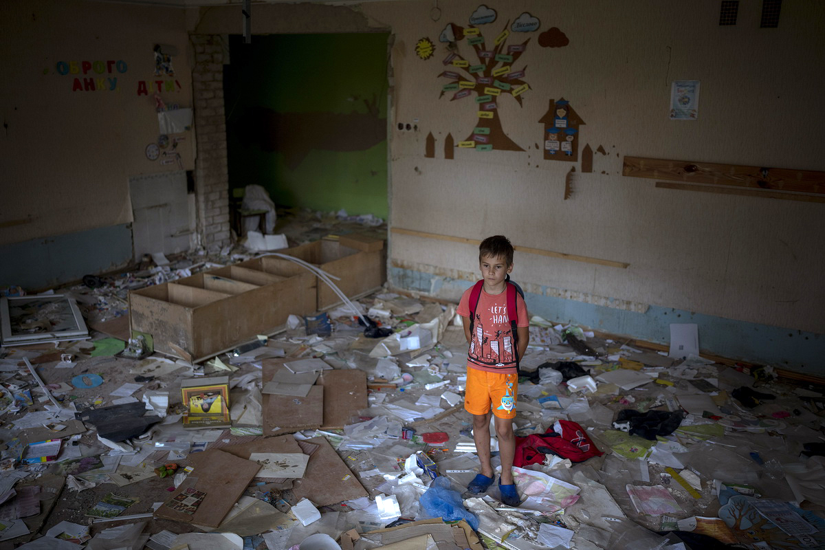 乌克兰难民图片 儿童图片