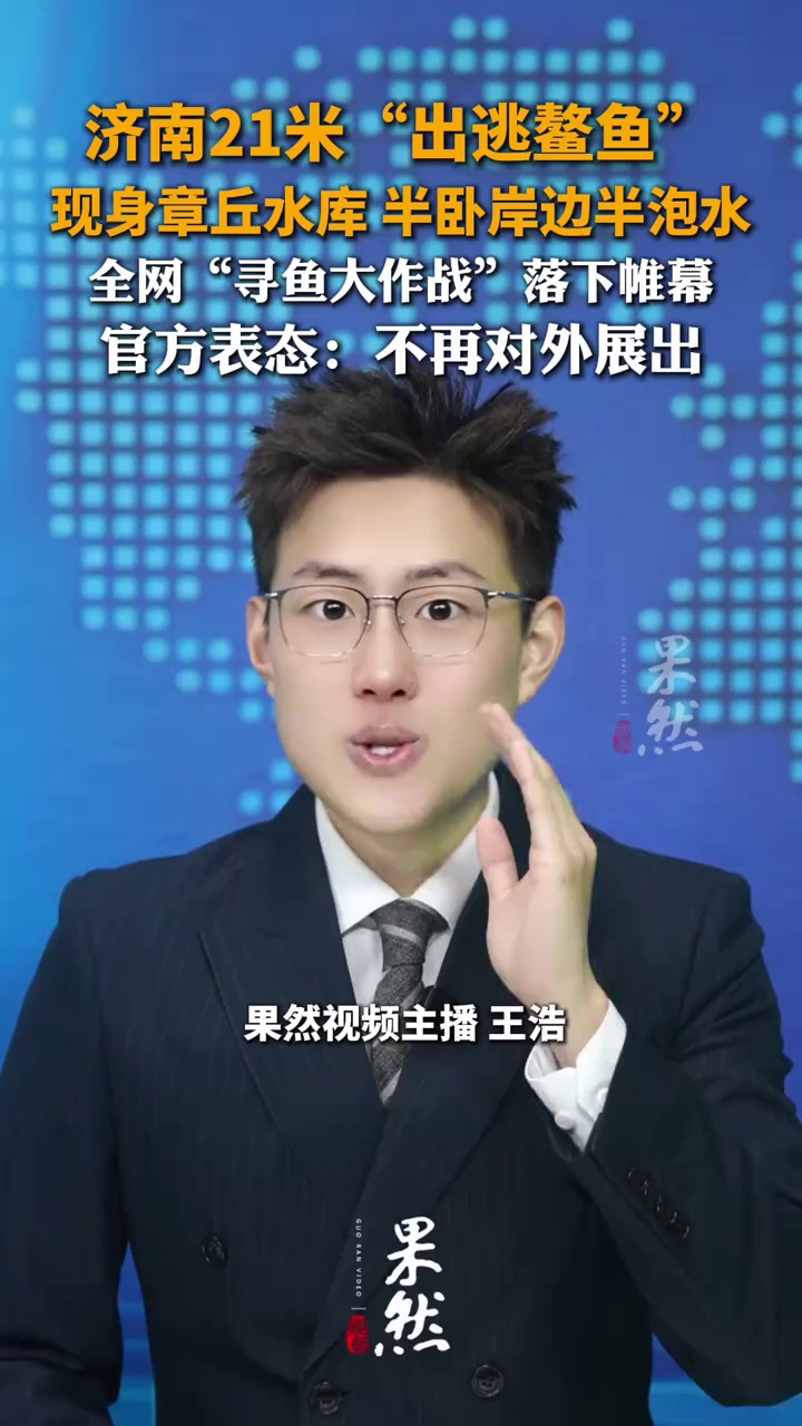 济南21米“出逃鳌鱼”现身章丘水库 全网“寻鱼大作战”落下帷幕 官方表态：不再对外展出