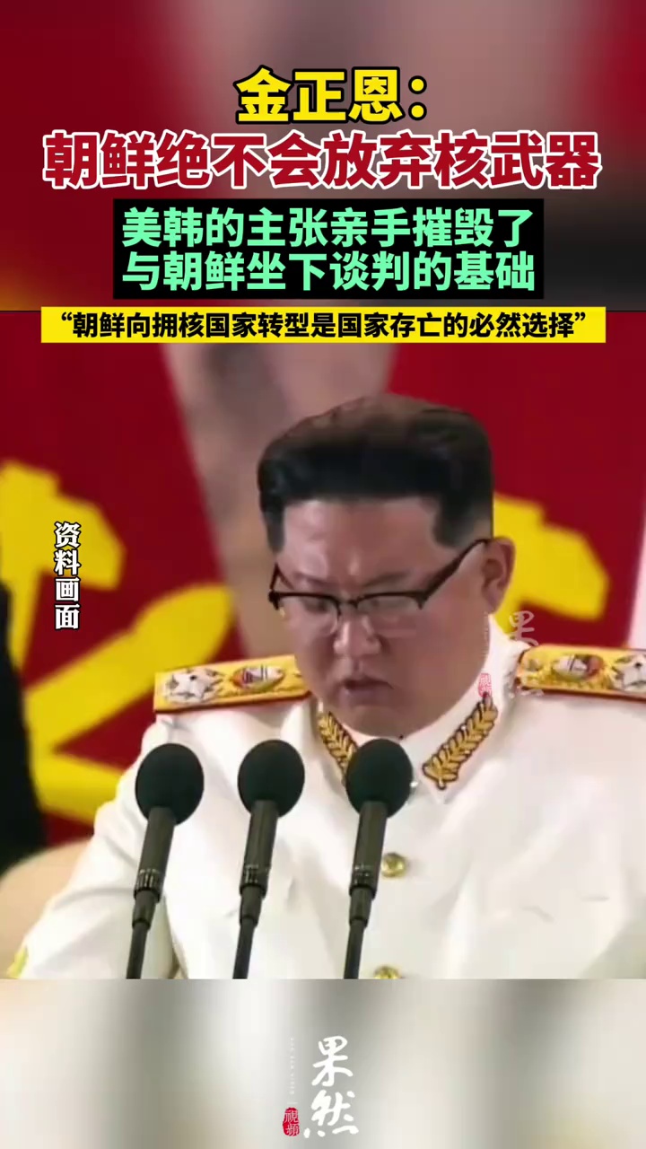 金正恩：朝鲜绝不会放弃核武器（CCTV国际时讯）