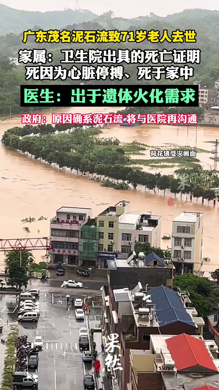 老人因泥石流遇难死亡证明为心脏停搏 （新黄河）