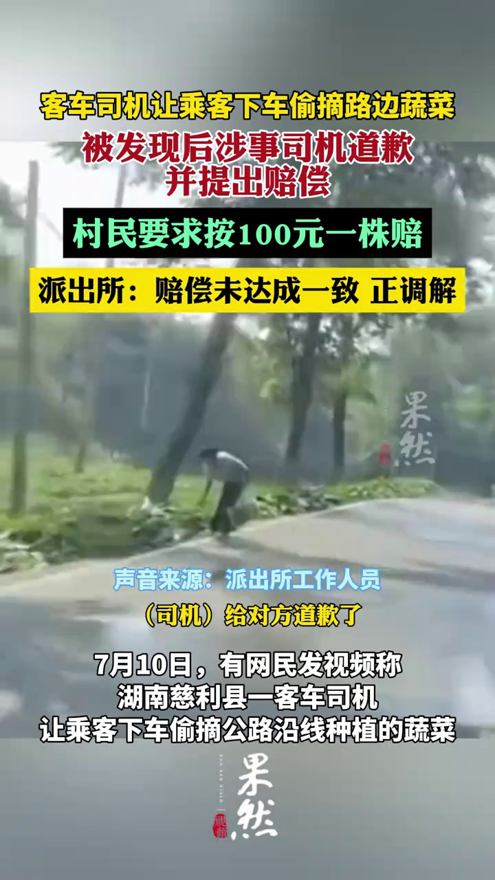 多方回应客车司机让乘客路边偷菜（新京报我们视频）