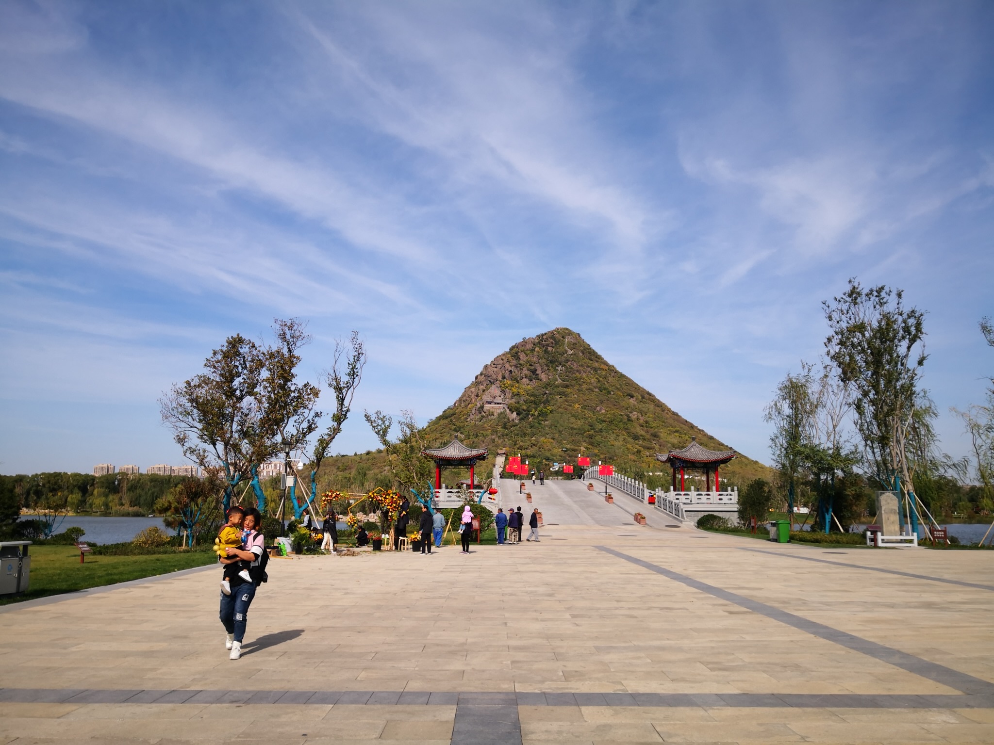 濟南華山溼地公園有山有泉有河有湖還不來逛逛