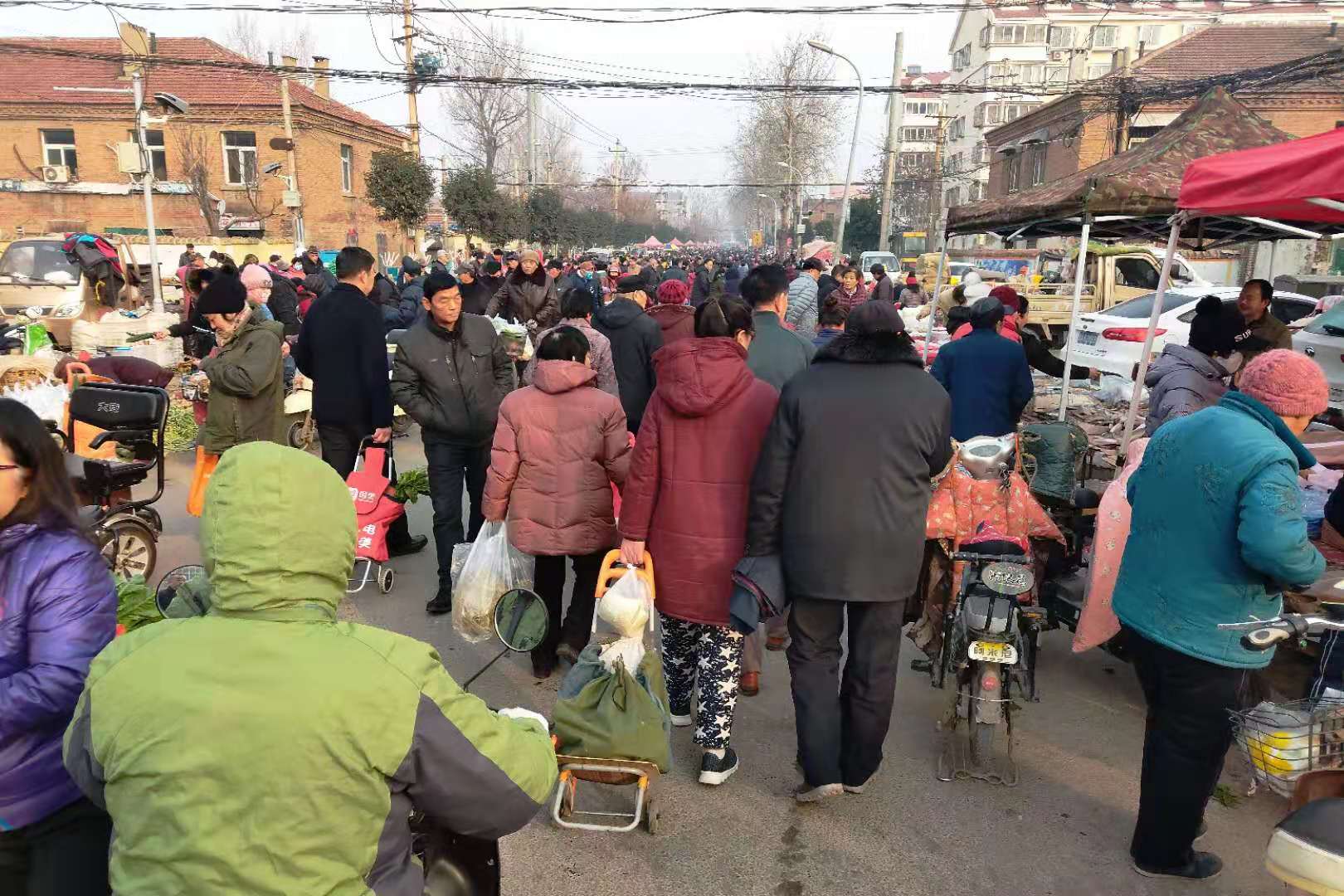 来白马山赶年集咯