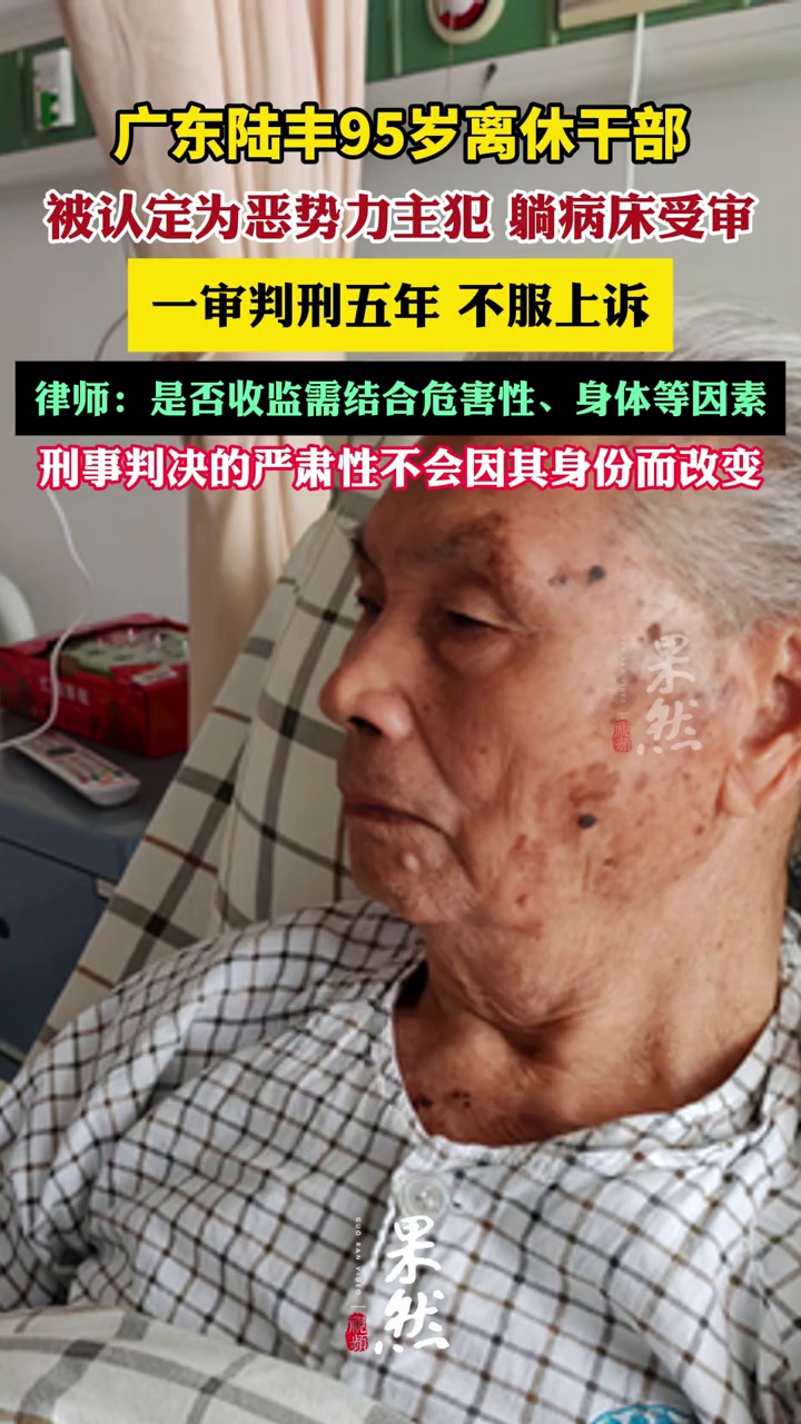 95岁离休干部被认定为恶势力主犯躺病床受审（ 潇湘晨报 新京报）