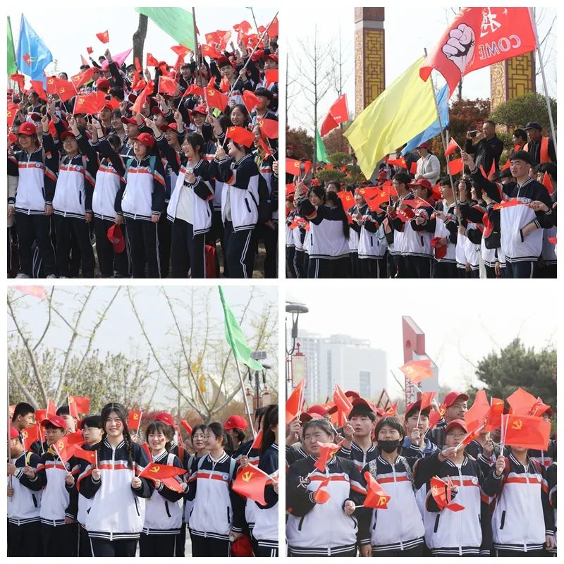 莒县二中举行辉煌百年路启航新征程励志远足活动