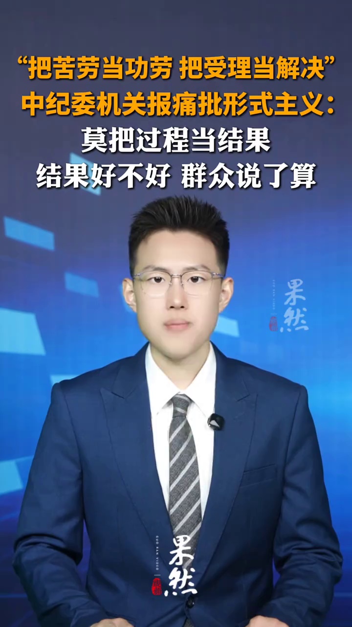 中纪委机关报痛批形式主义