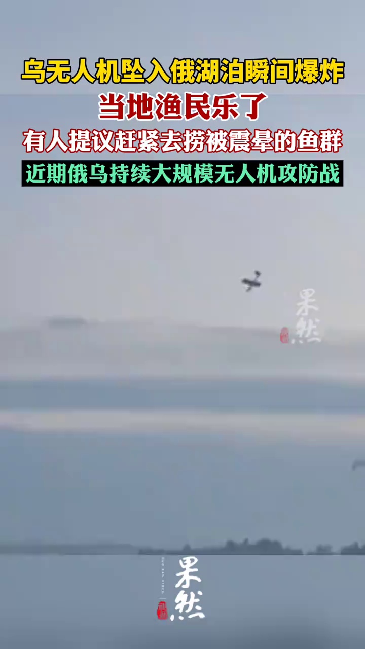 乌无人机坠湖爆炸俄渔民乐了（环球网）