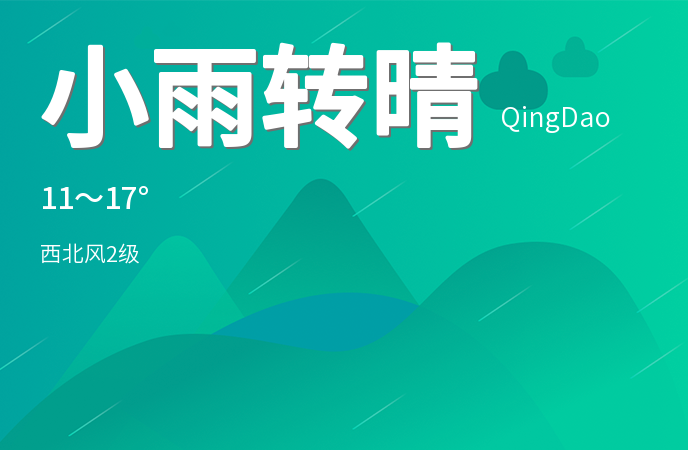 青岛今日天气：小雨转晴，需防范大雾和雷电