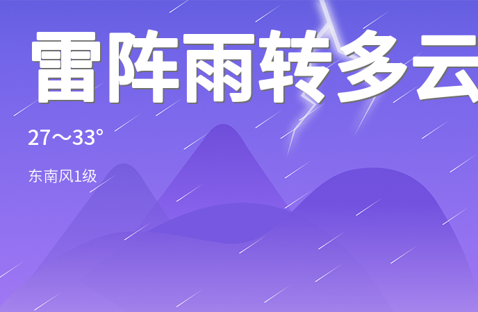 德州迎来雷阵雨和高温天气市民需注意防范