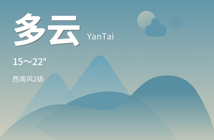 烟台今日多云为主 午后出行舒适宜人