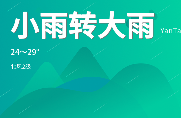 烟台迎来降雨天气 市民需注意出行安全
