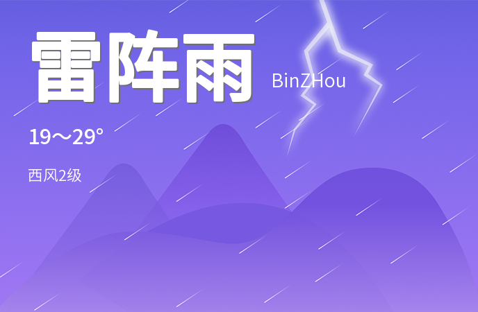 滨州迎来雷阵雨天气 市民需注意出行安全