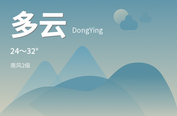 东营市今日多云为主气温适宜