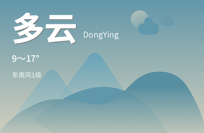 东营市今日天气多云 温度适宜市民出行