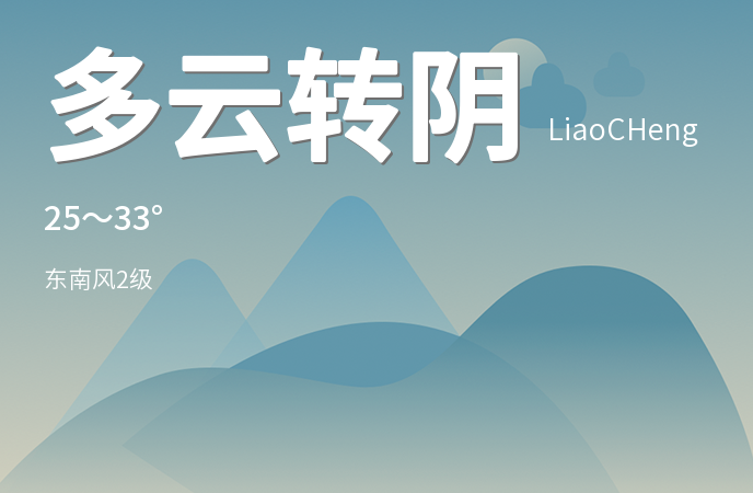 聊城今日多云转阴 明日将迎来晴朗天气