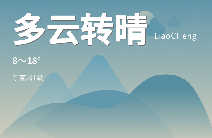 聊城今日天气：多云转晴，气温适宜