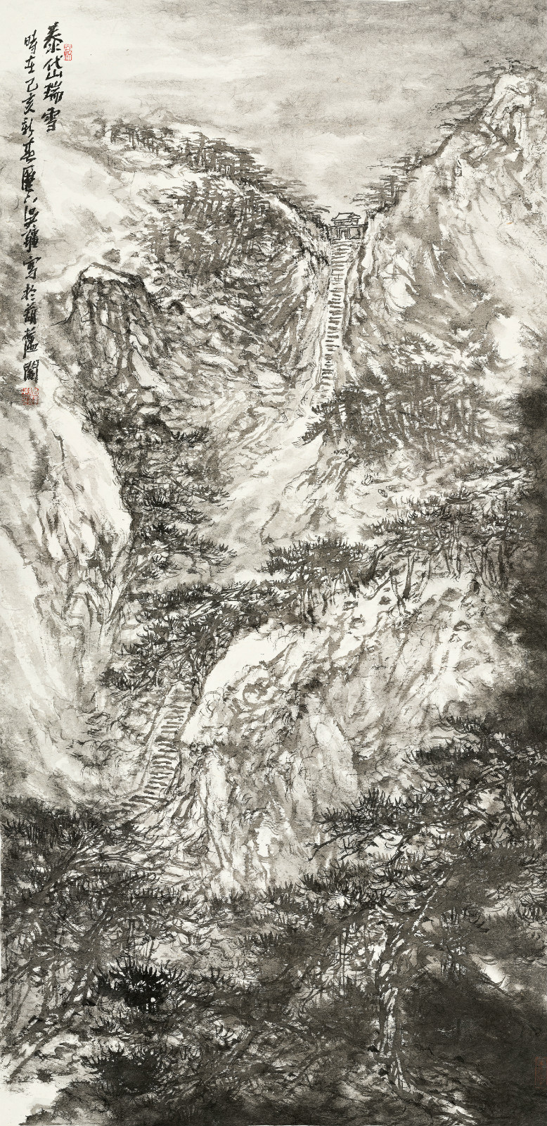 吴疆山水作品欣赏