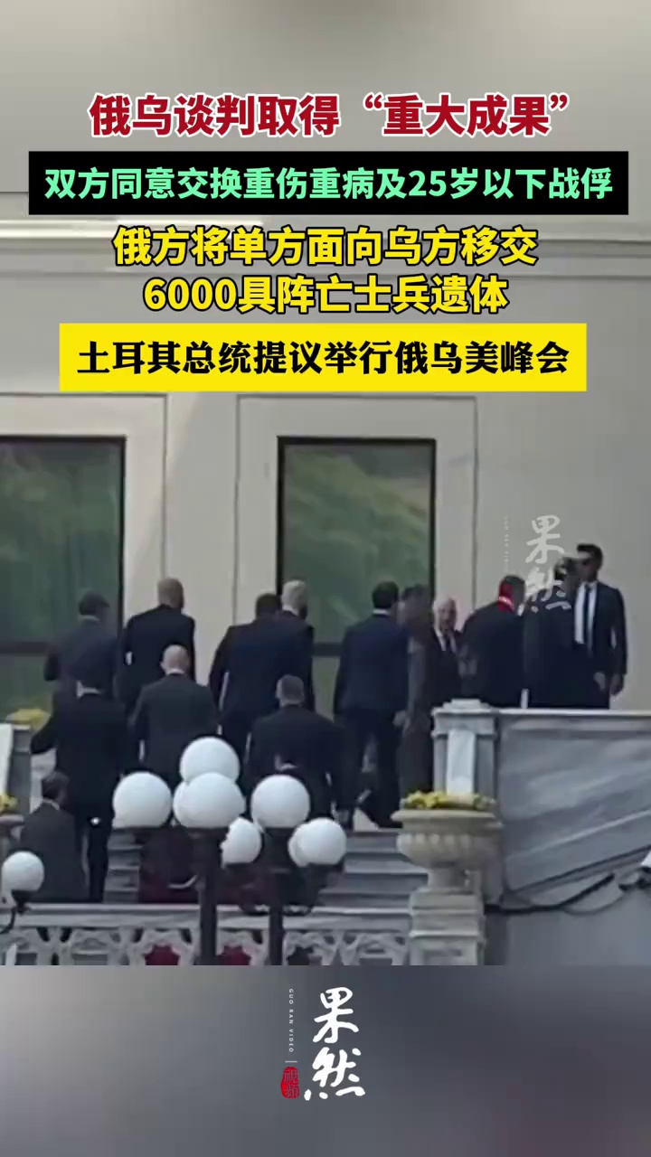 俄乌谈判取得“重大成果”，双方同意交换重伤重病及25岁以下战俘（央视新闻）