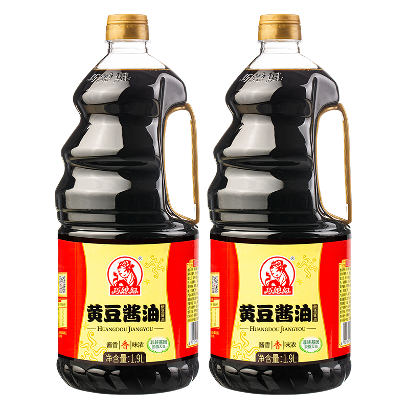 巧媳妇黄豆酱油酿造1.9L*2桶装烹调炒菜卤炖调馅佐餐商品图5