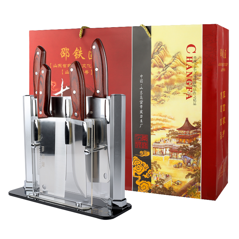 高密菜刀邵铁匠刀具套装厨房菜刀家用厨师专用菜刀组合斩骨切片刀商品图11