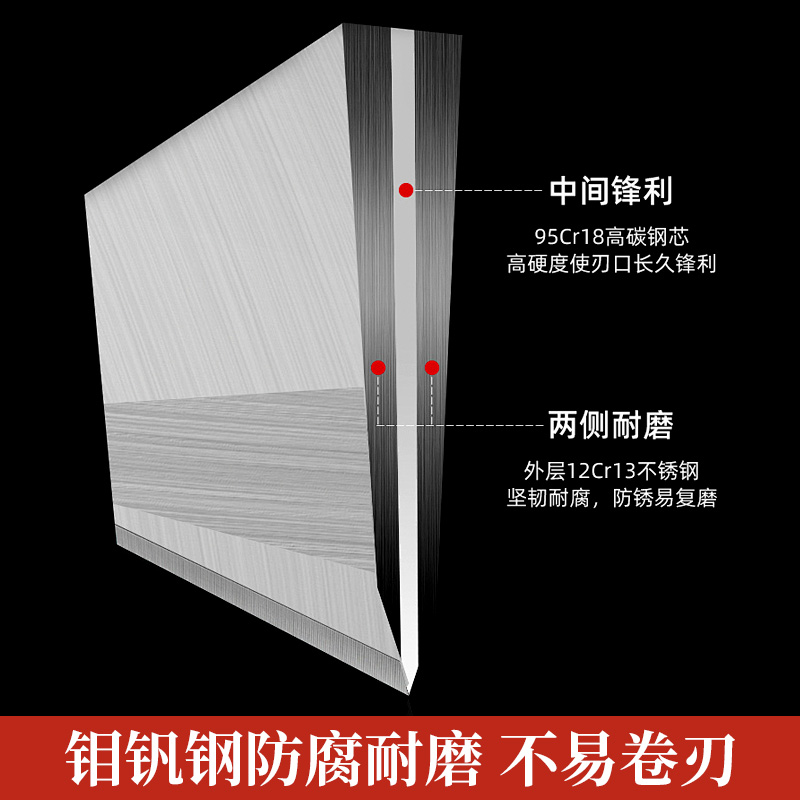 高密菜刀邵铁匠菜刀桑刀家用手工专用刀具不锈钢锋利切菜切片正品厨师专用商品图5