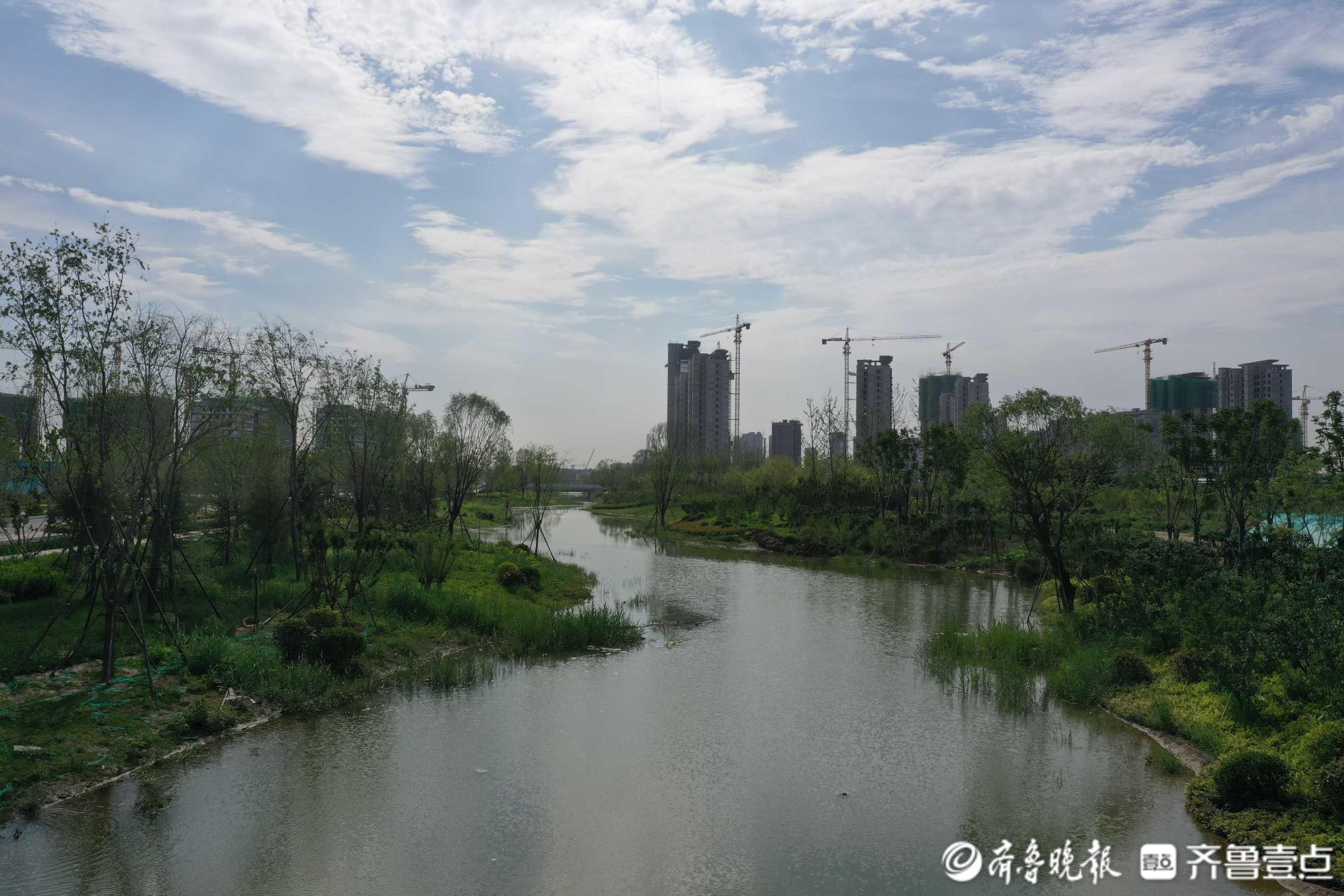 起步区再添多条干道，济南市国博城片区市政路网基本成型