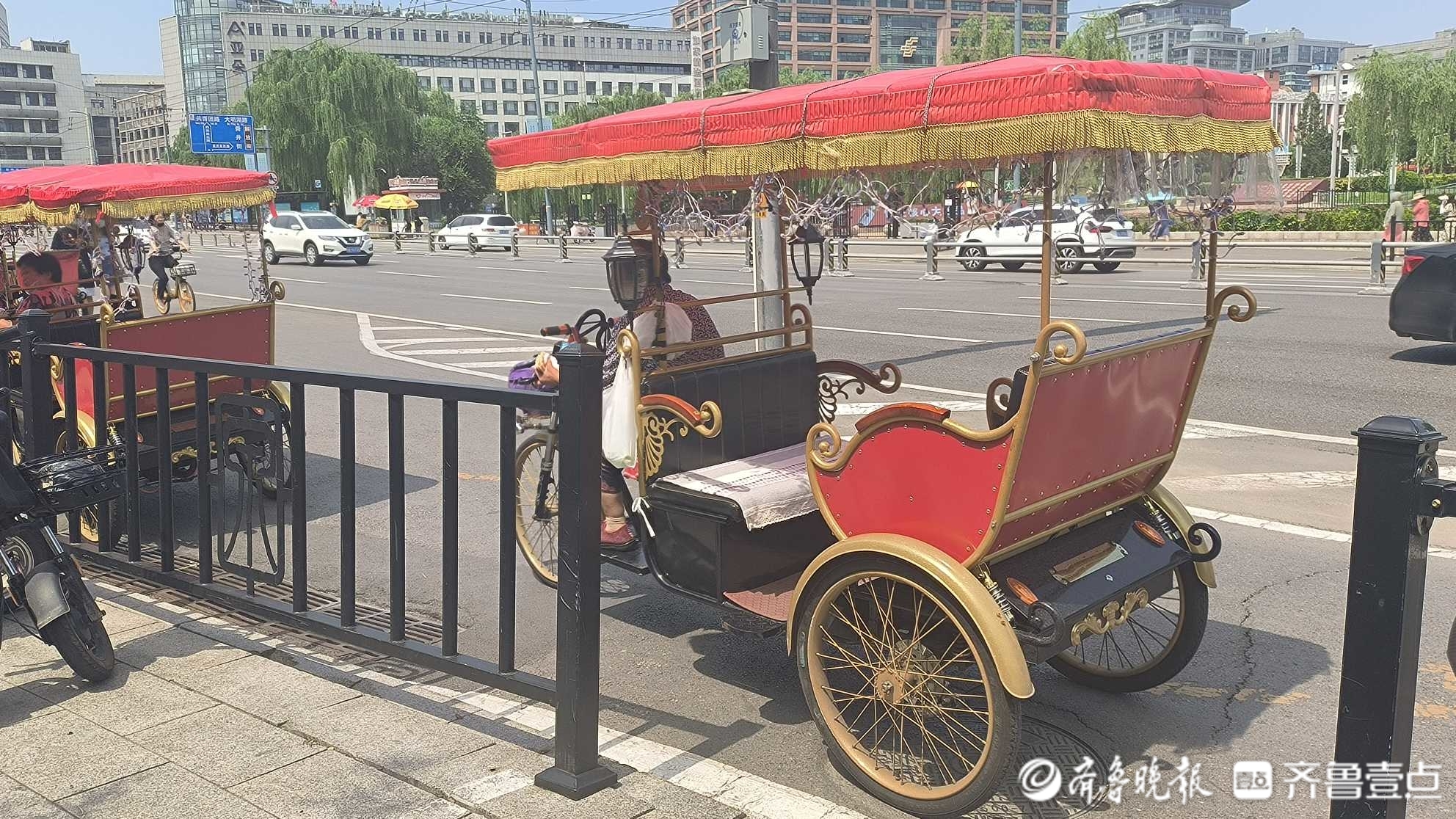 济南景区门前“黑三轮”屡禁不止，一公里要价20元