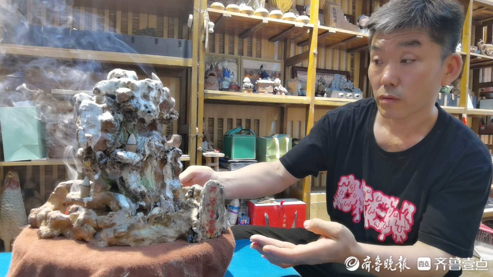  “落水三尺溅飞泉”！济南非遗传承人打造“月牙飞瀑”微缩景观