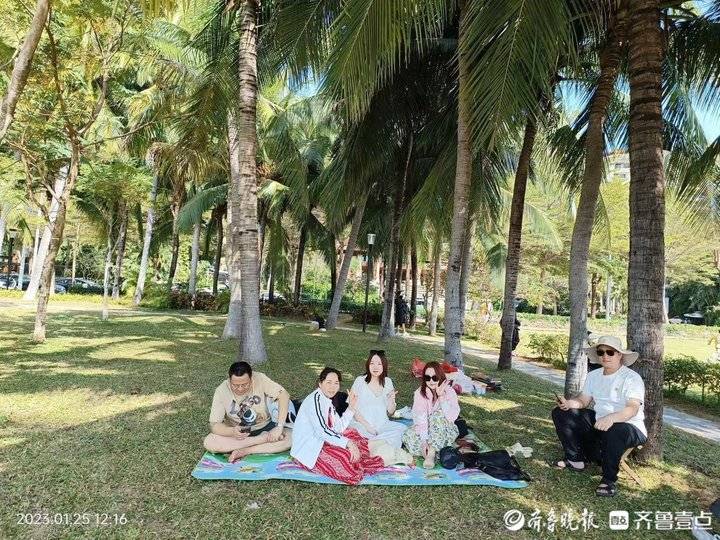 润哥探游|“团聚式”旅游过年!多位山东人自驾到海南三亚度假-齐鲁晚报网