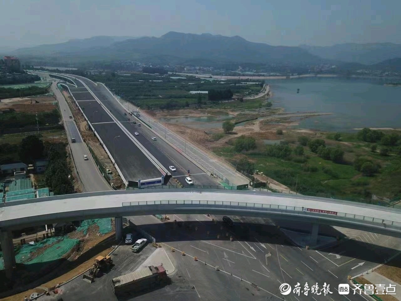 济南省道103旅游公路仲宫立交桥主体基本建成