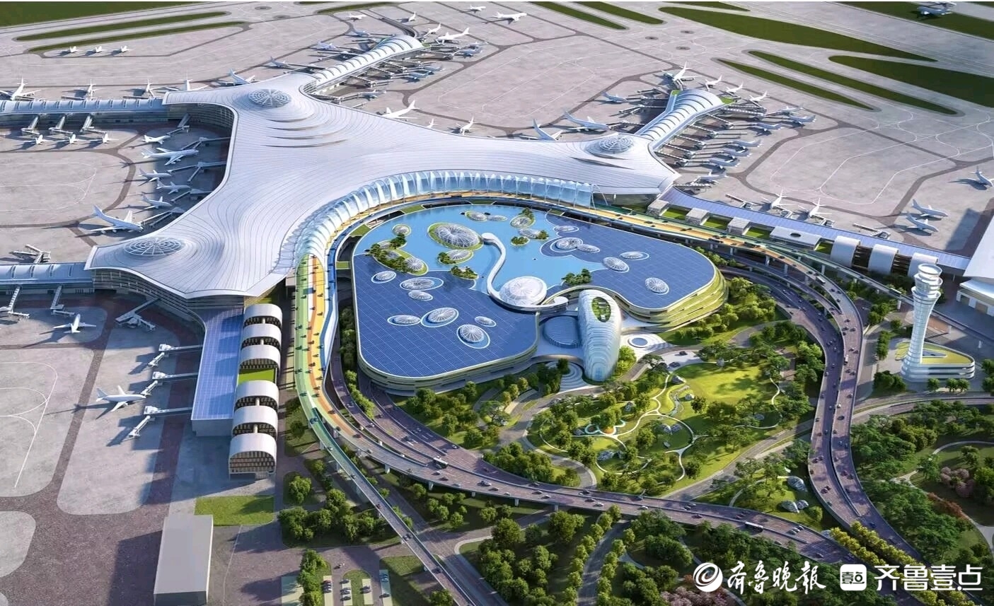 济南机场二期改扩建工程首批市政道路通过竣工验收